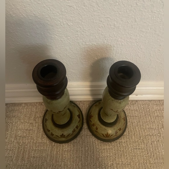 🏷️Green and Brown Candlestick Holder Decal - Picture 2 of 4